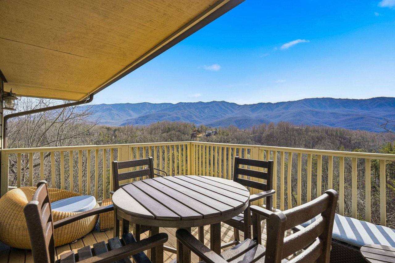 Relax on your private balcony with breathtaking mountain views stretching to the horizon, perfect for morning coffee or evening sunsets.