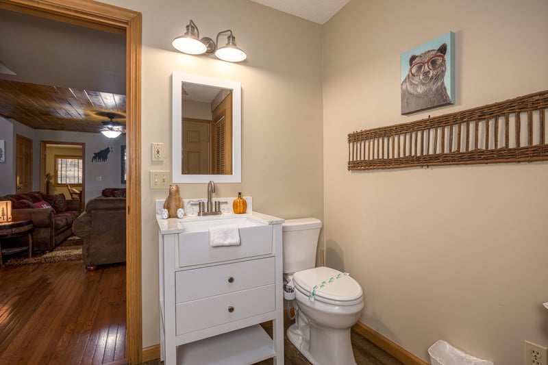 Downstairs half bath