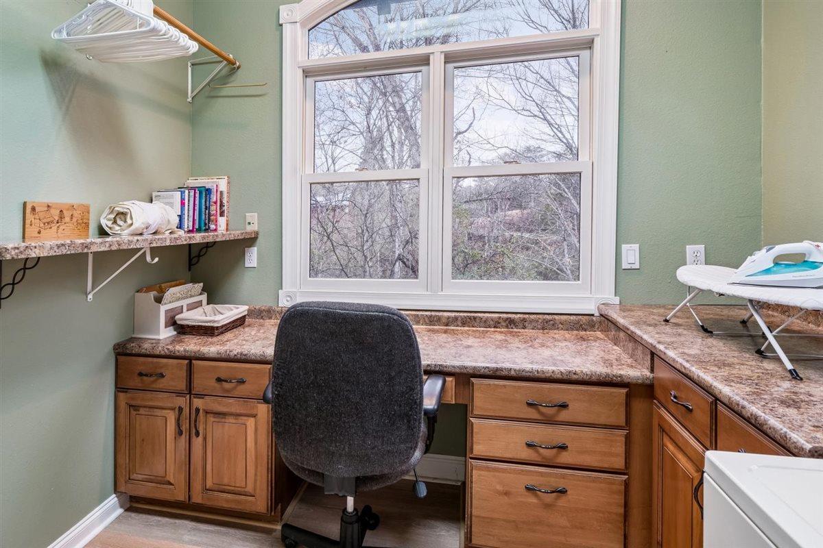 Desk area available for guest use  especially handy if you need to work while here