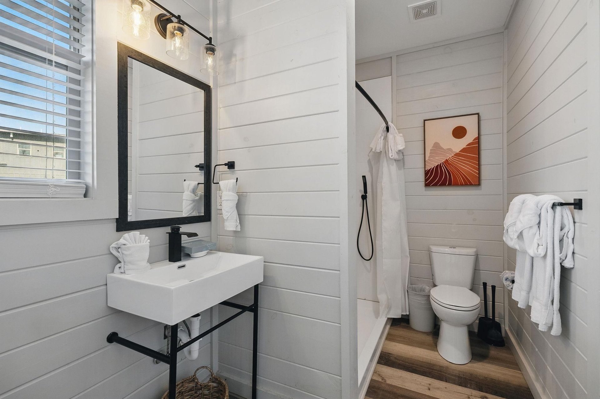 single vanity bathroom