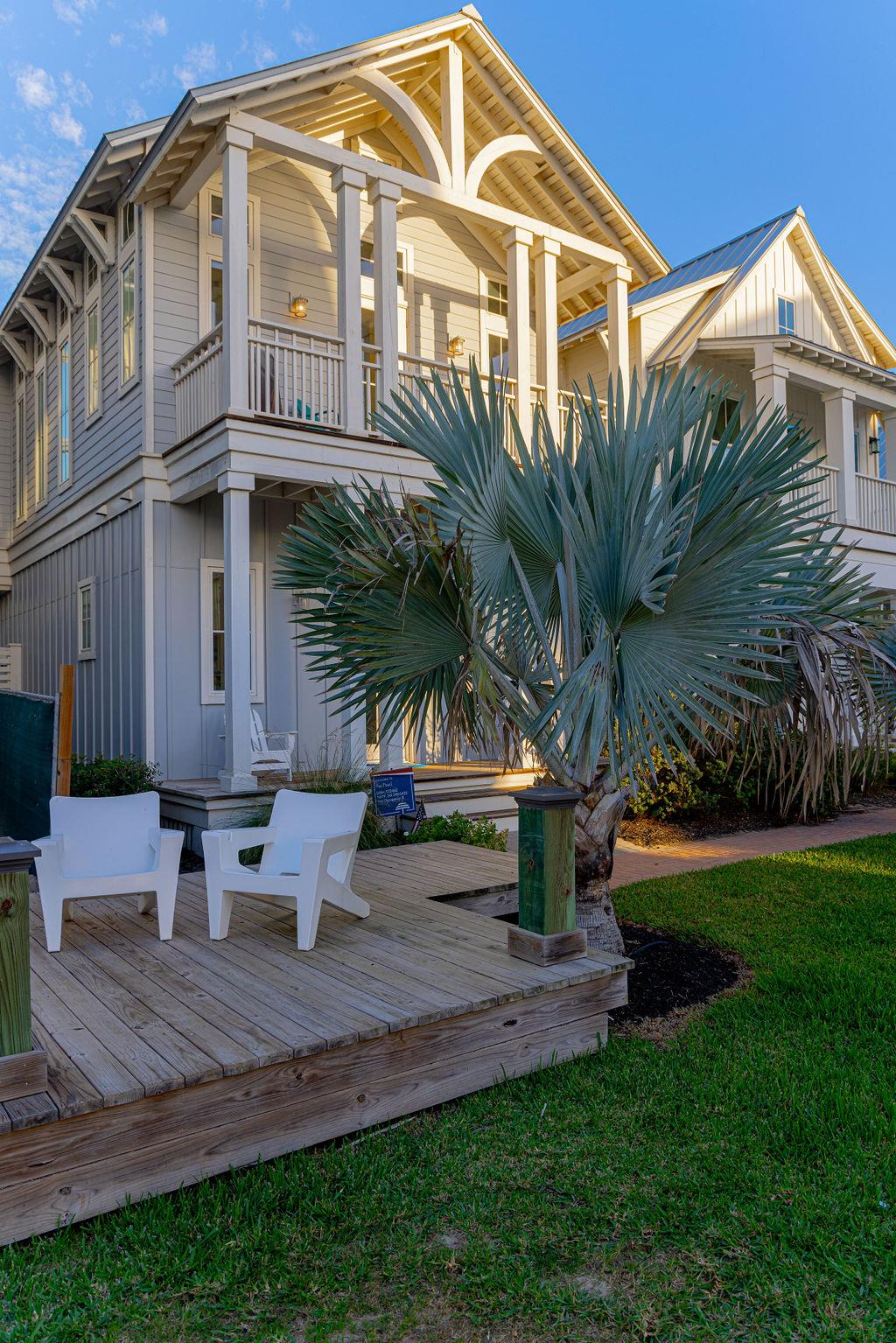 Shared Lawn with Seating Just Steps Away