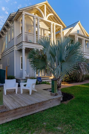 Shared Lawn with Seating Just Steps Away