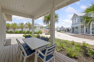 Wrap around porch with views of pool