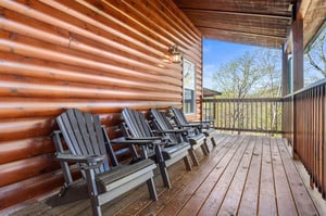 Upper level back porch