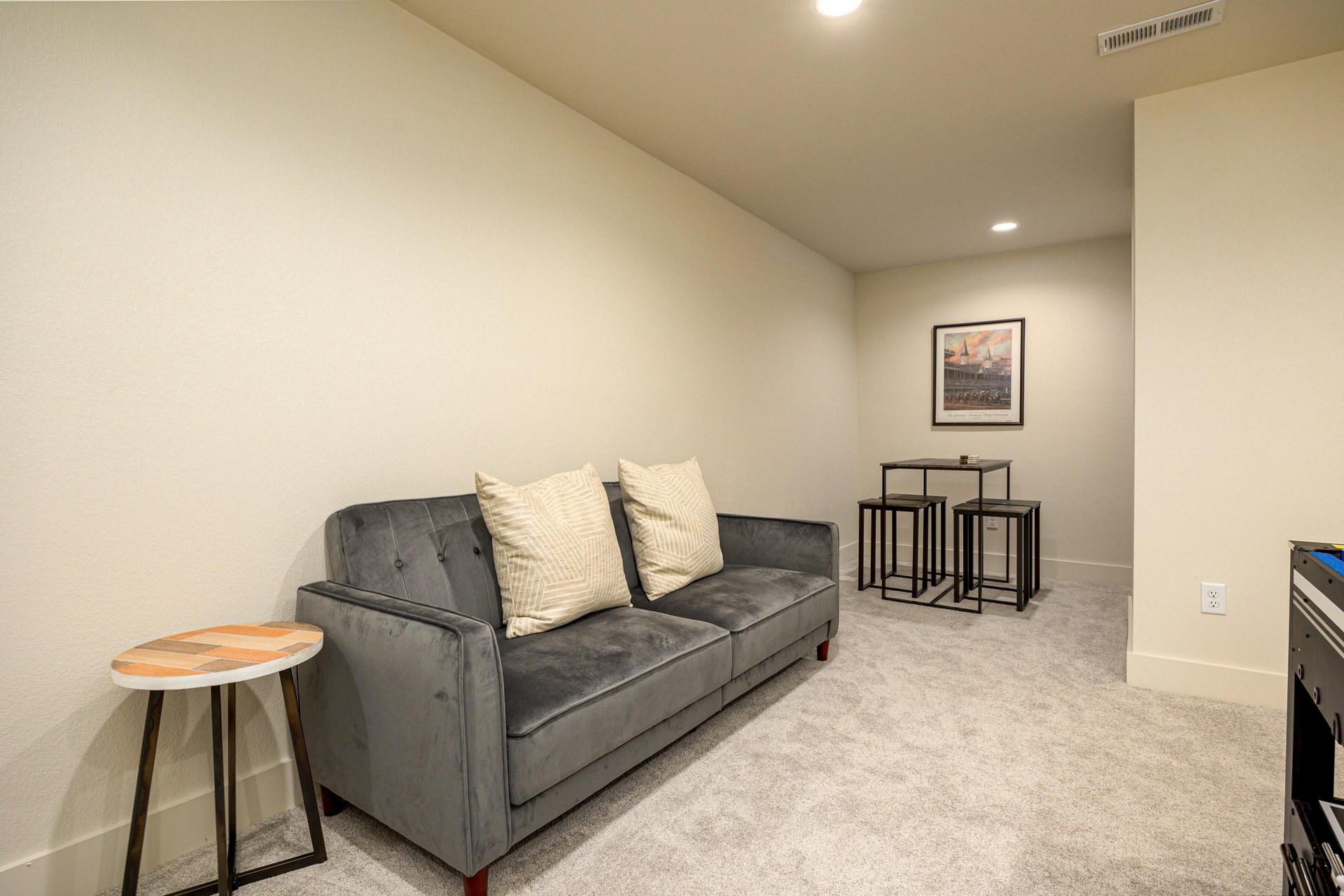 Game Room Couch at Hickory Haven