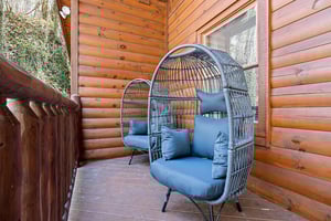 Outdoor wicker egg chair