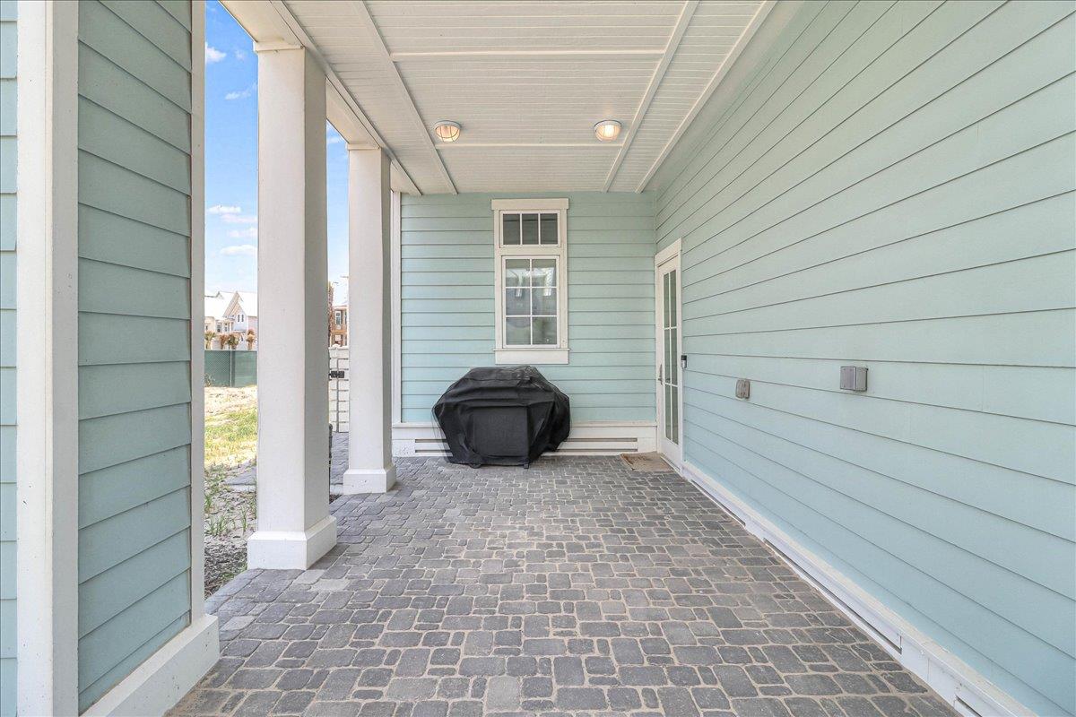 Carport, Grill,  Back Entrance