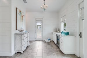 Foyer With Mini Fridge  Storage
