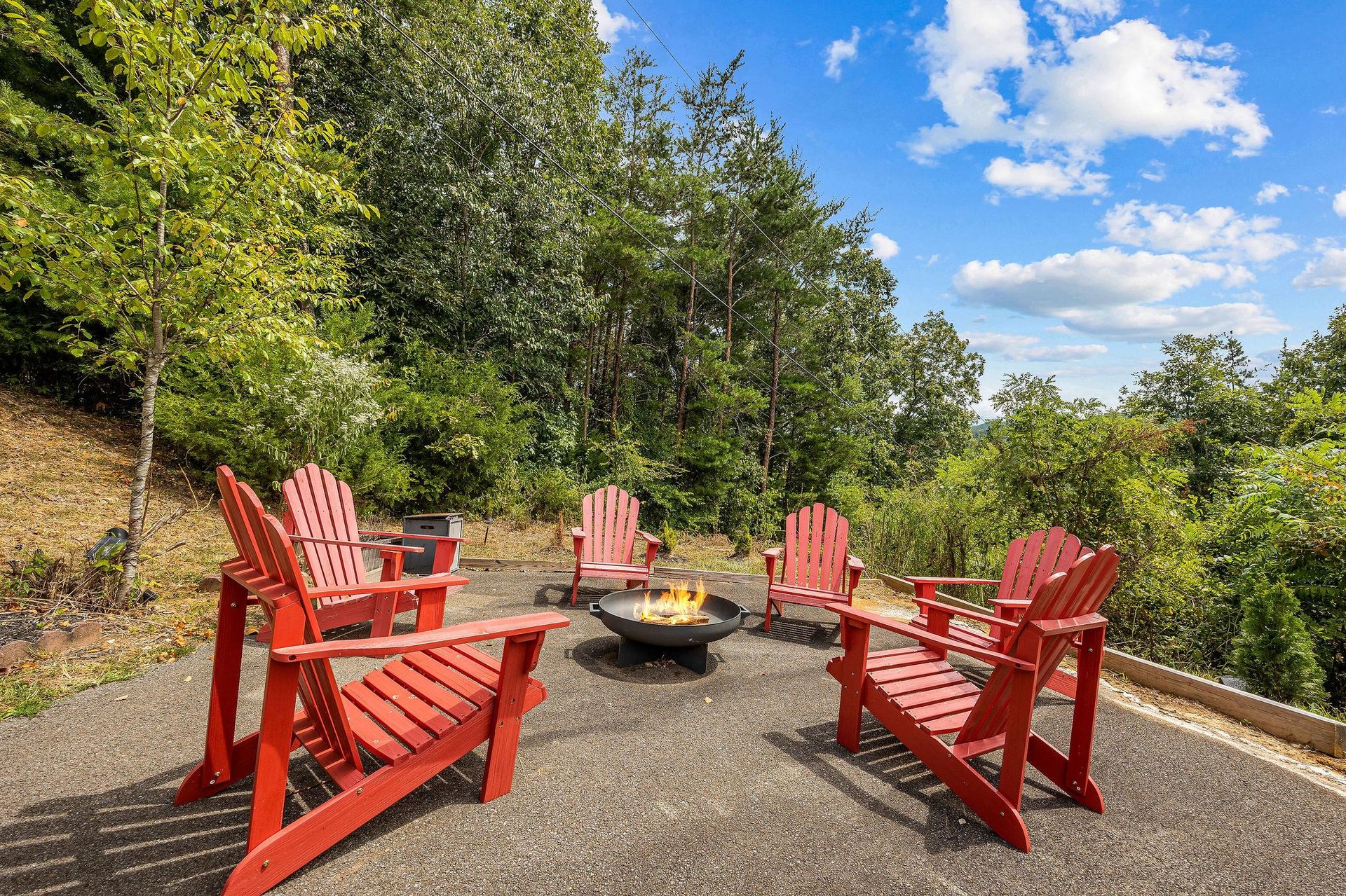 Firepit with seating