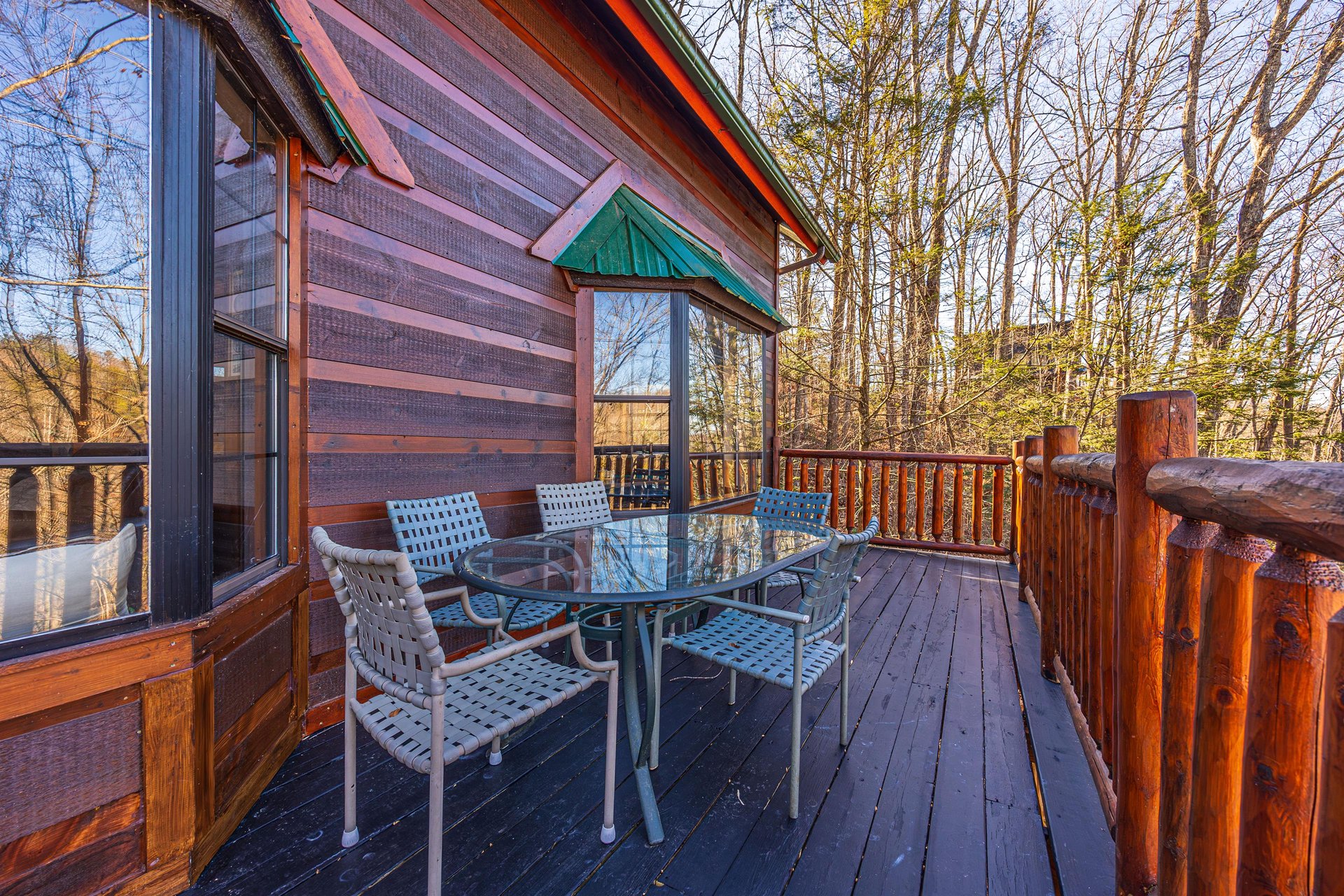 Hidden Pleasure deck with seating.