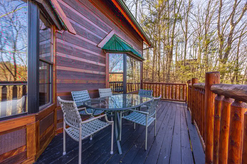 Hidden Pleasure deck with seating.