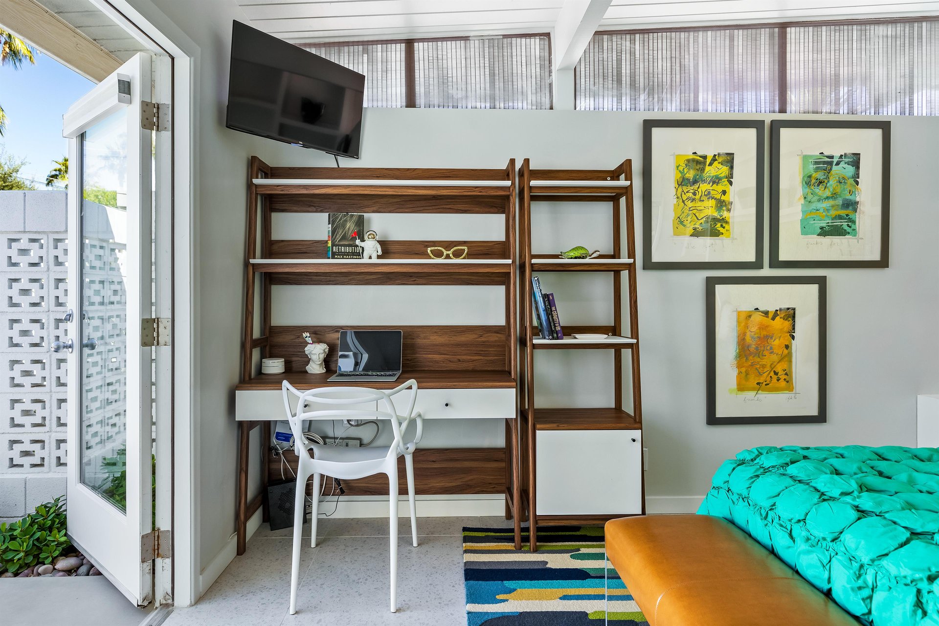 Mid mod working desk