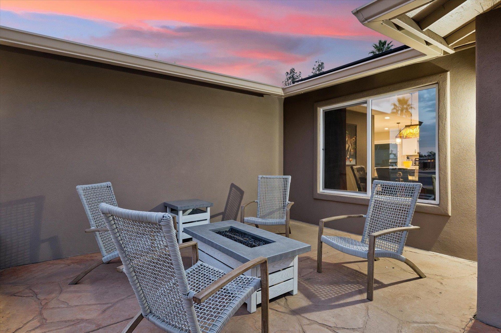 Additional outdoor seating and firepit.