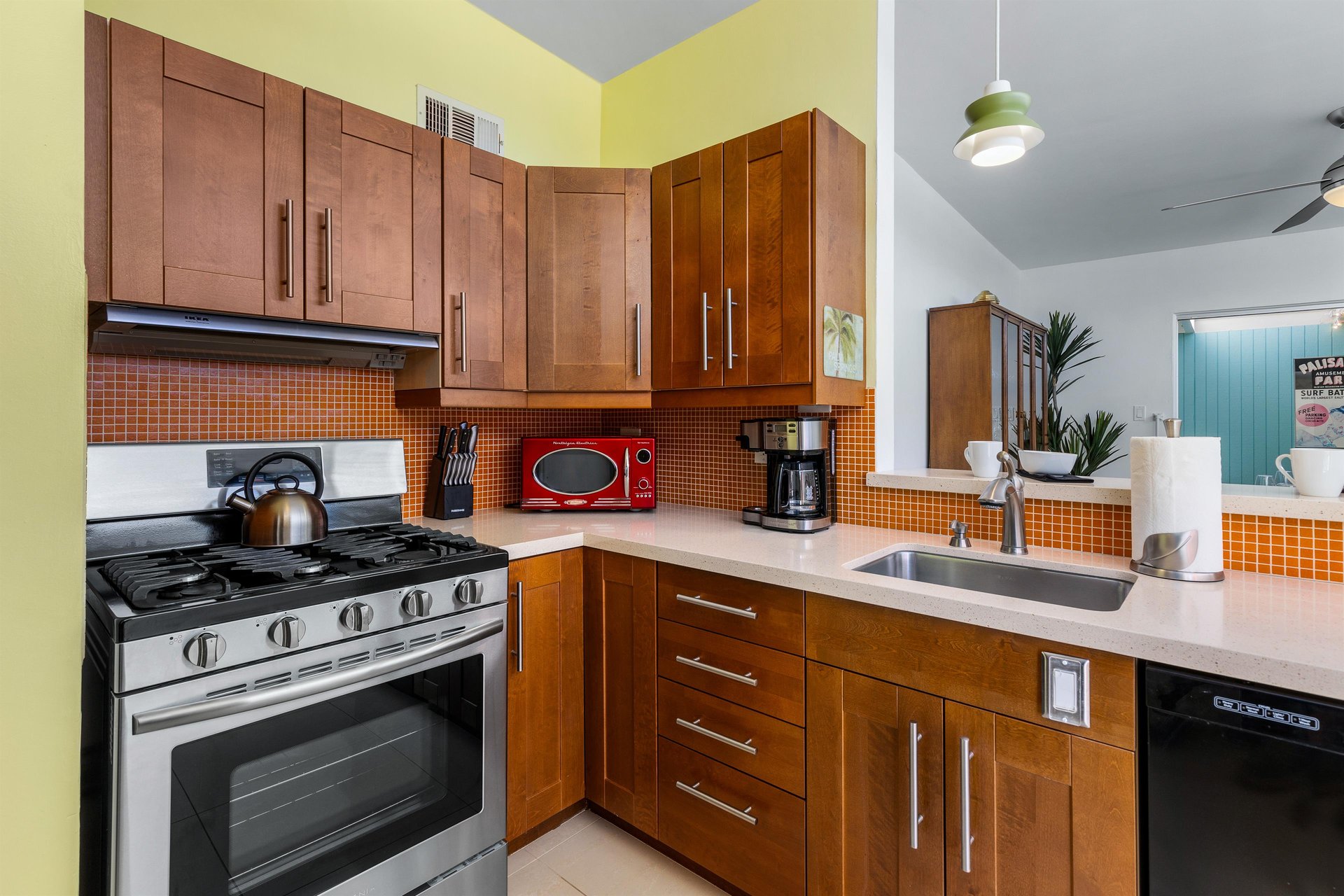 Lovely wood cabinetry