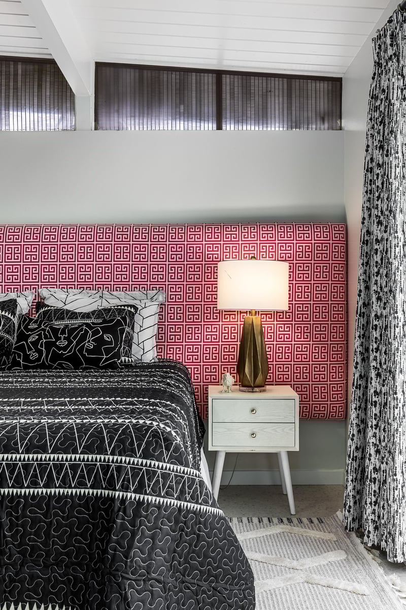 Swanky pattern headboard