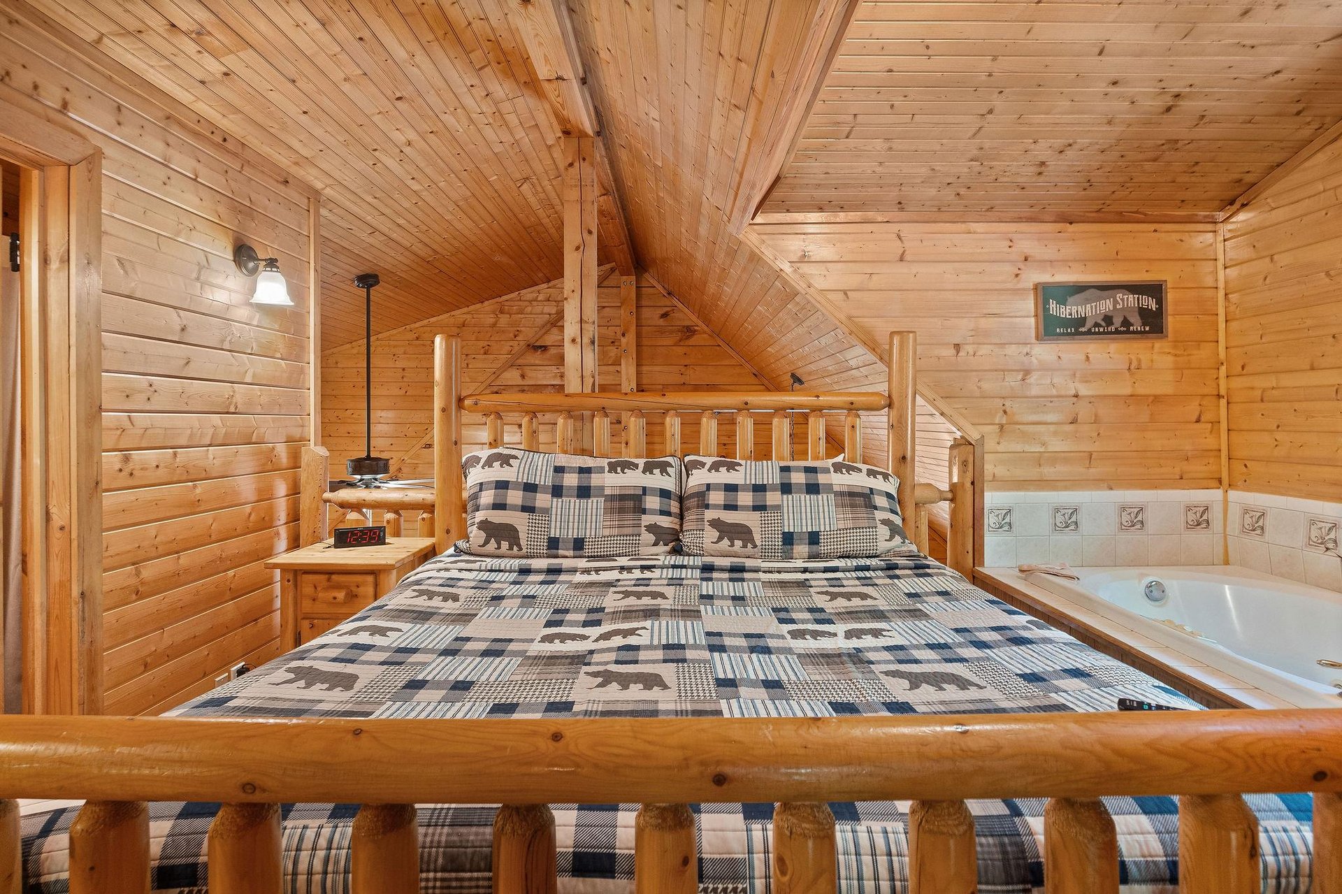 king bed