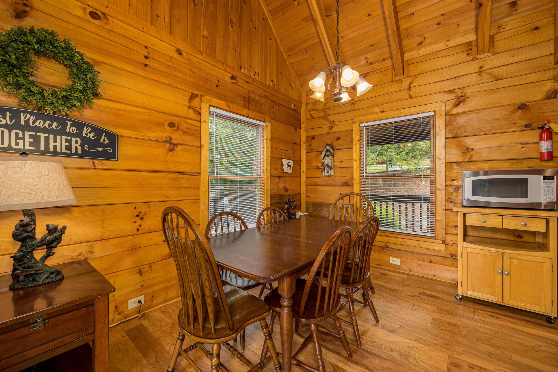 Dining table and chairs