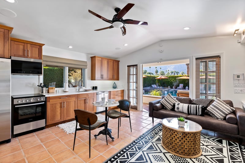 Easy access to the patio