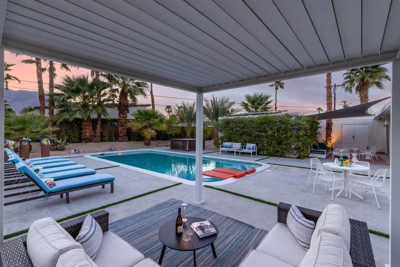 Covered lounge areas