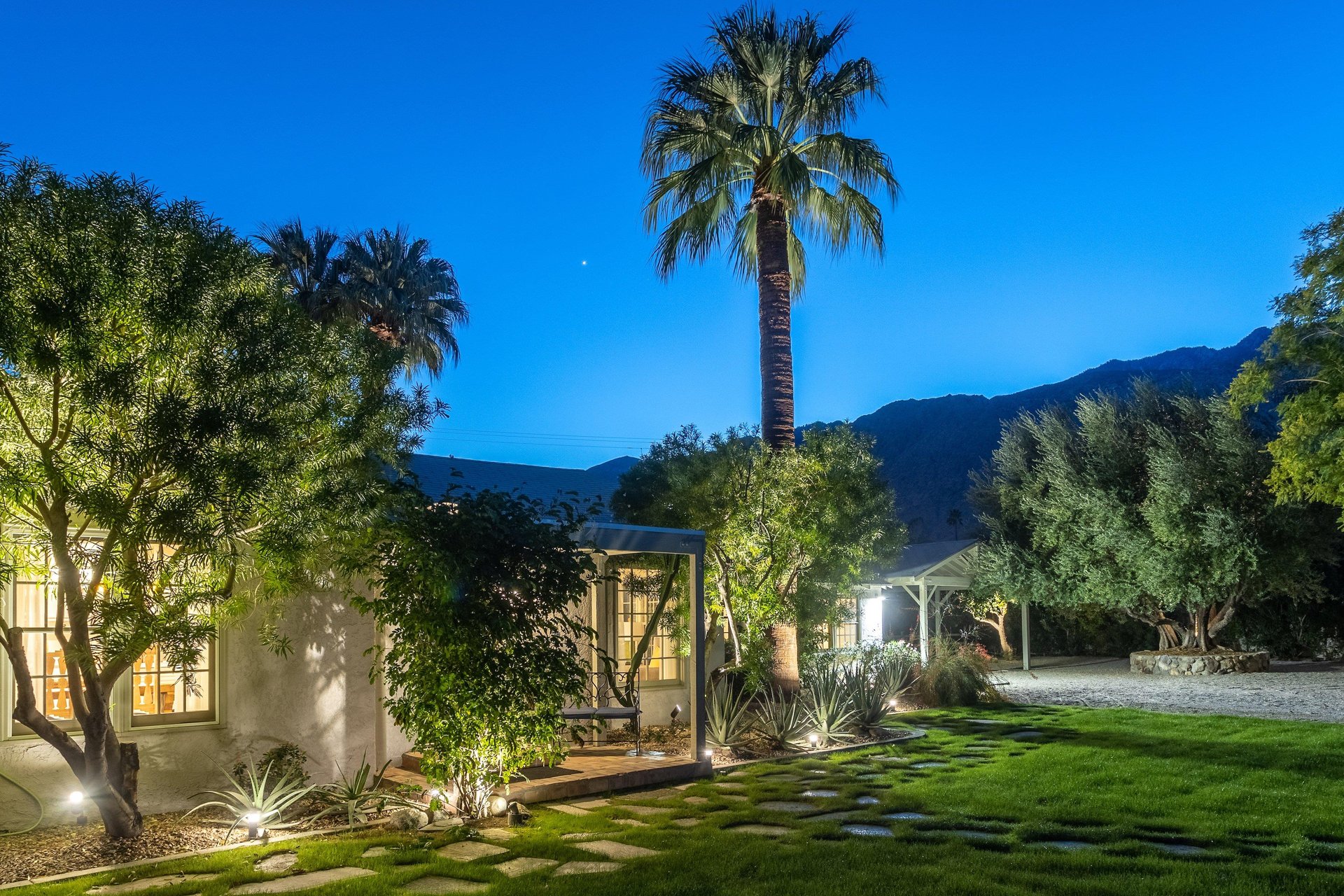 Beautiful lush landscaping