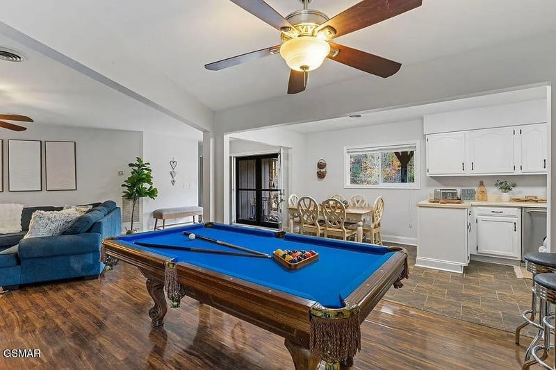 Challenge your friends to a game on your private pool table in this spacious entertainment area with full kitchen.