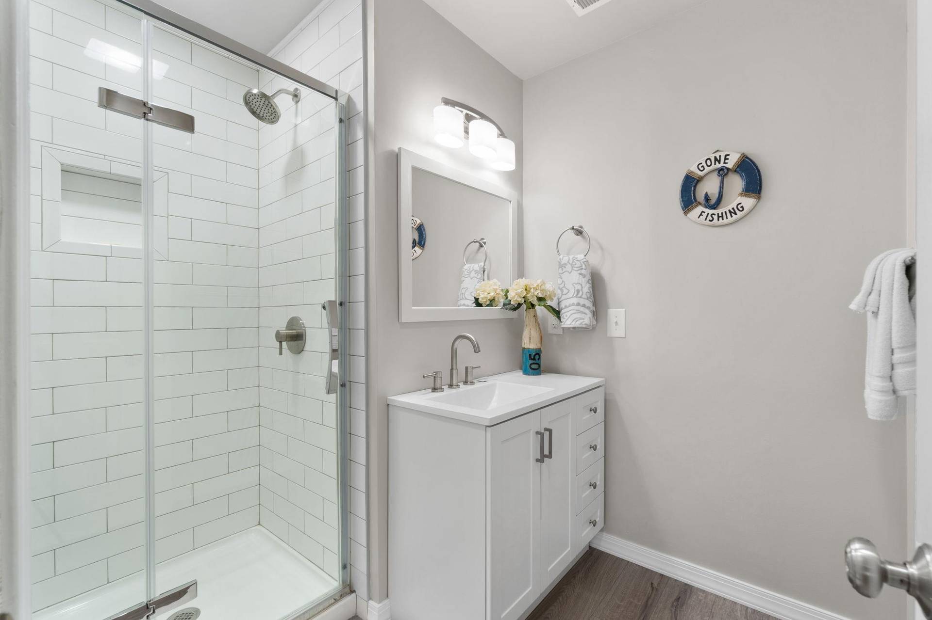 Shower  Sink Off Guest Bedroom 1