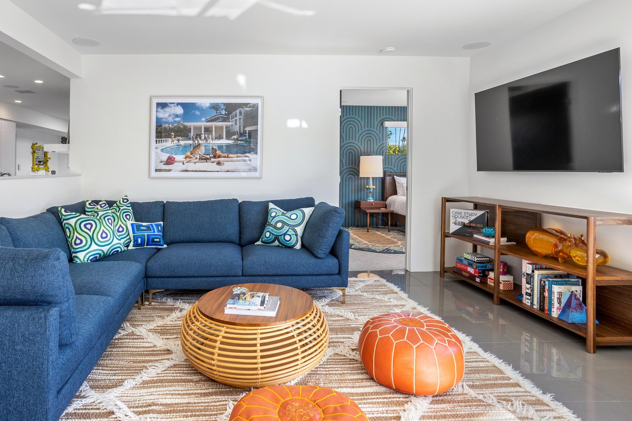 Family room  perfect for settling in for a movie night