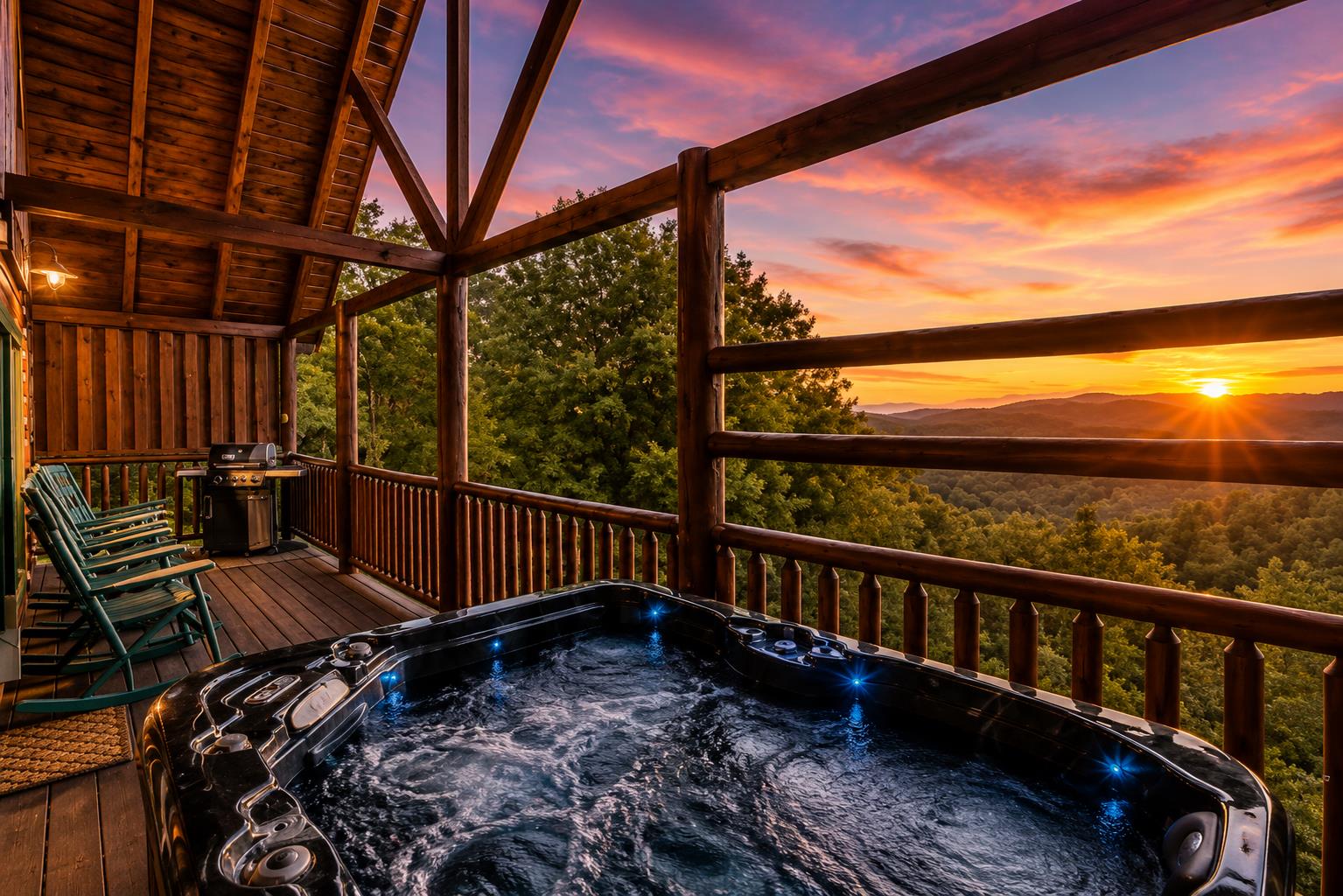 Exterior Shot Deck from Hot tub view