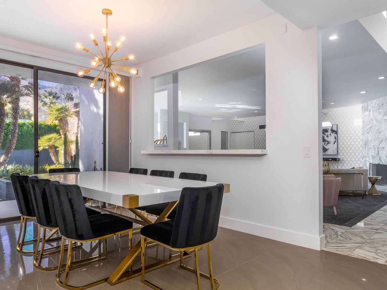 Bright dining area