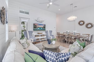 1st Floor Living and Dining Area Overlooking Leisure Lake