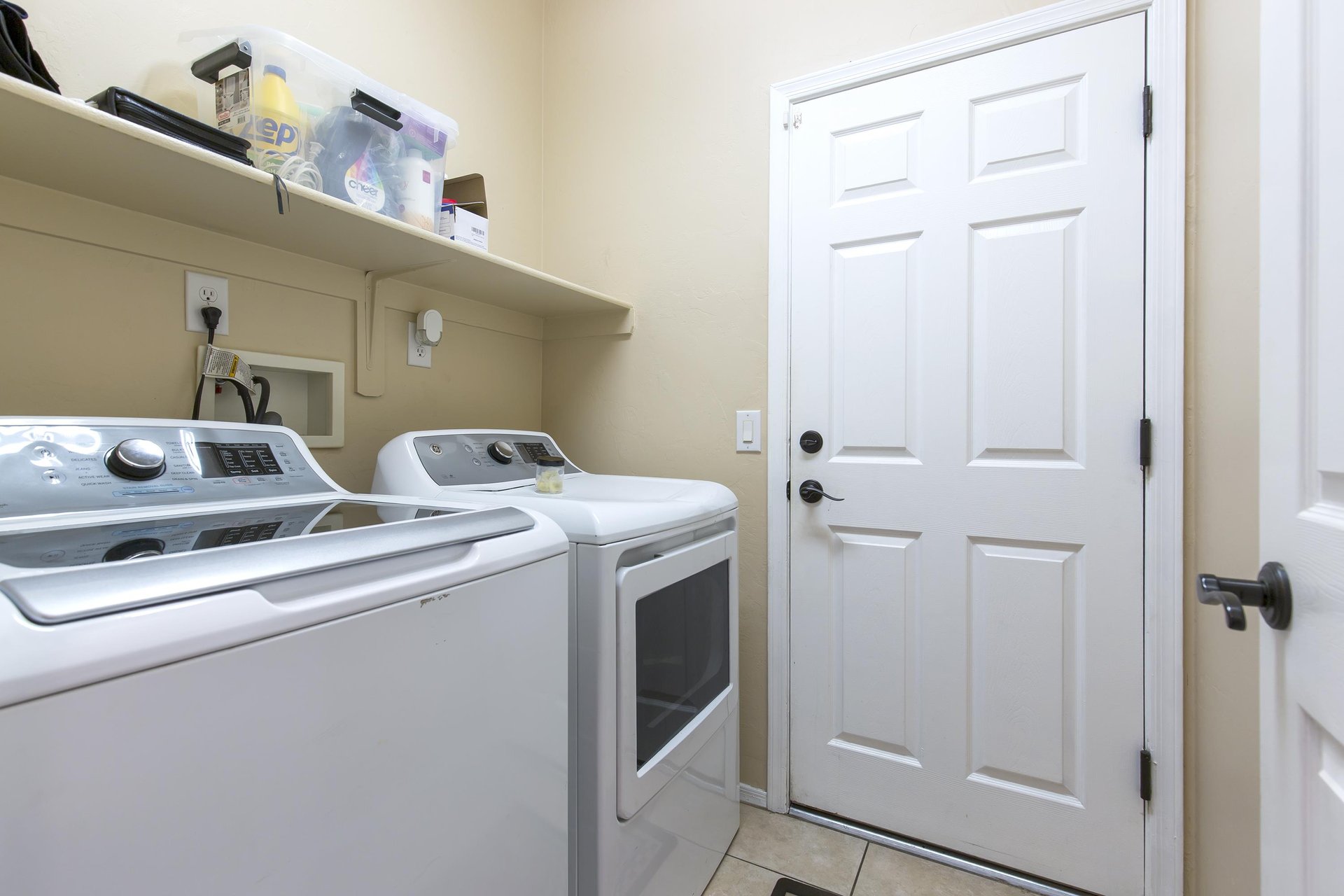 Washerdryer available for guest use.