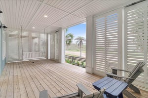 Front Porch With Retractable Shutters