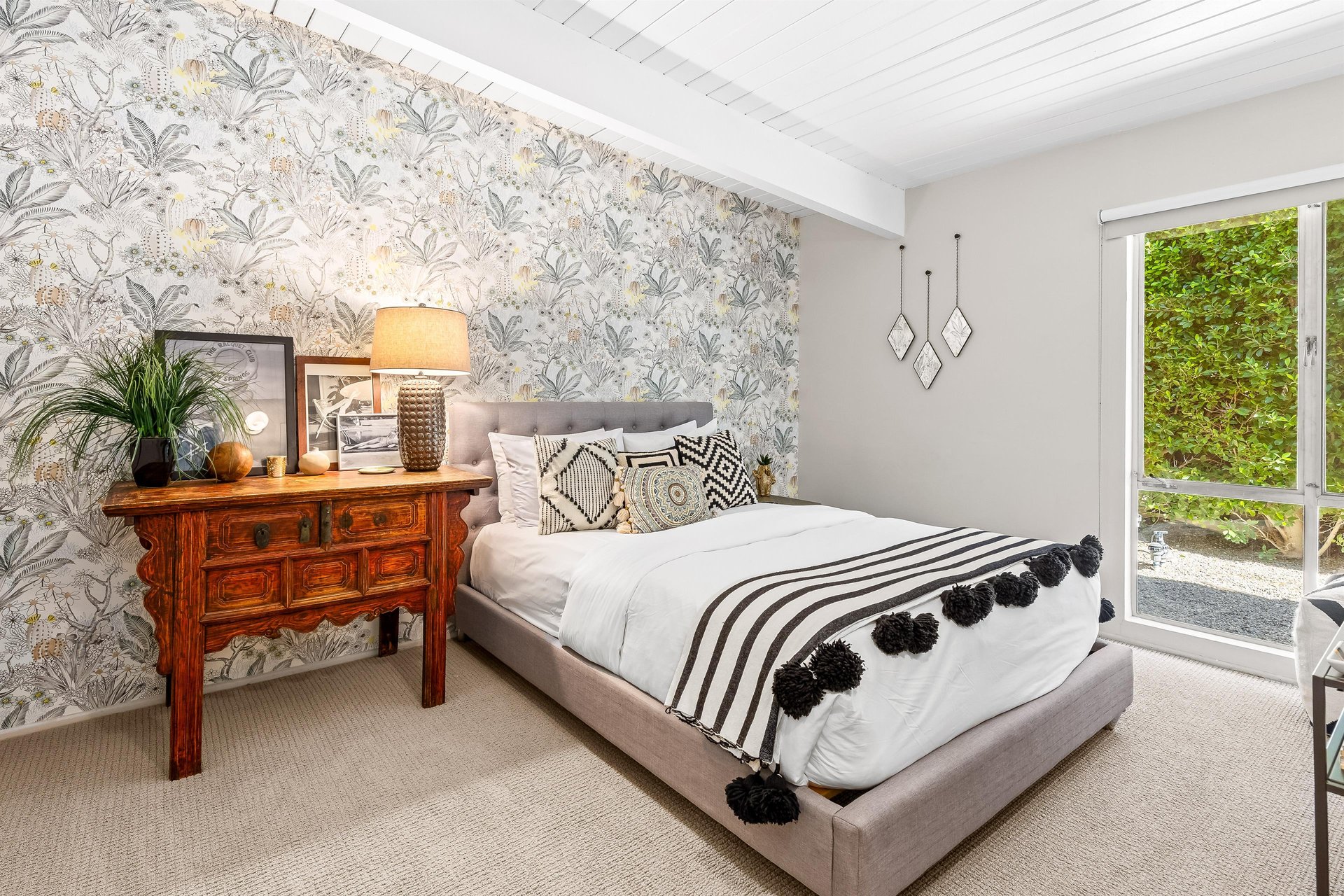 Roomy and plush bed