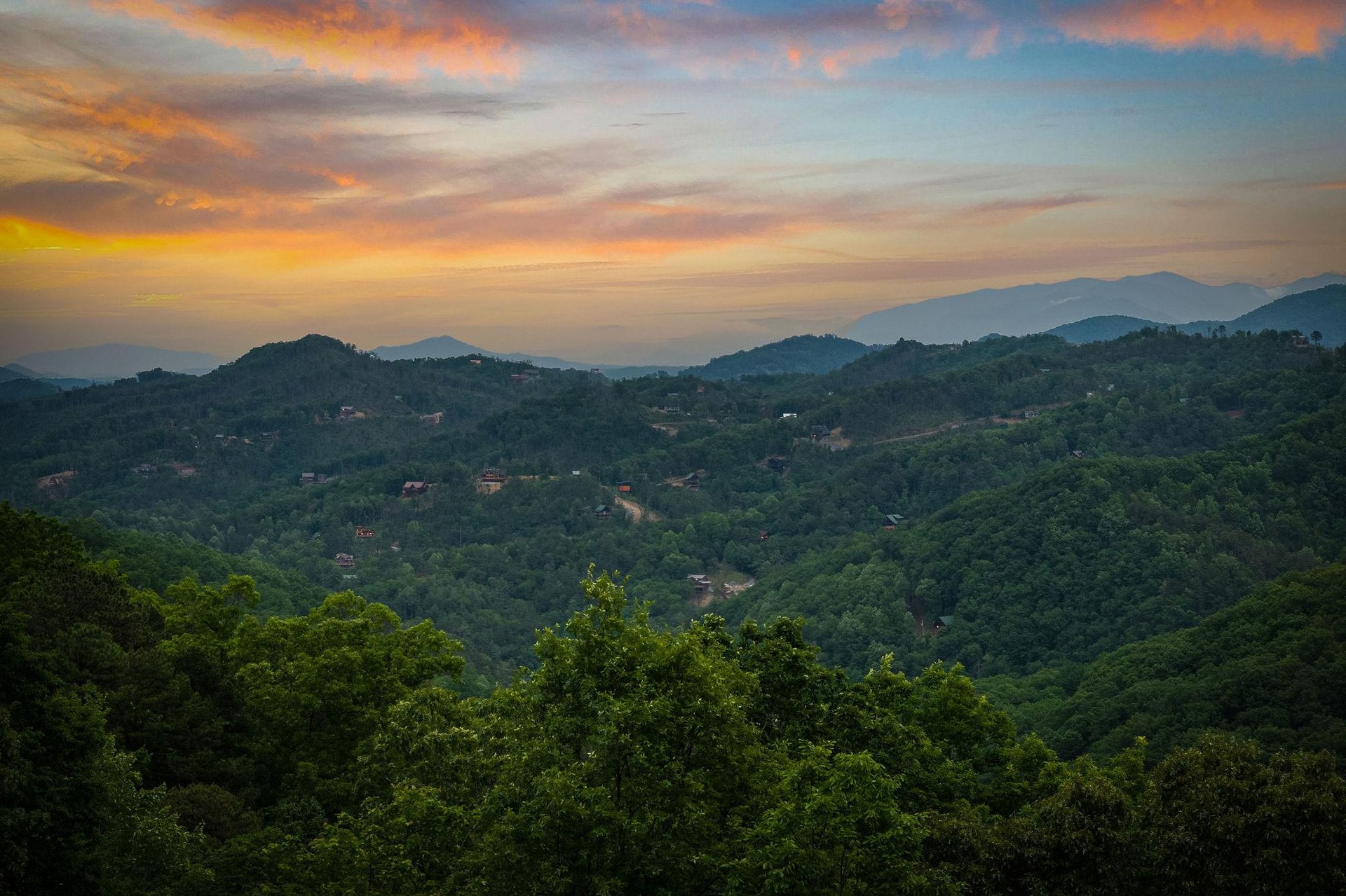 View from Black Bears  Biscuits Lodge
