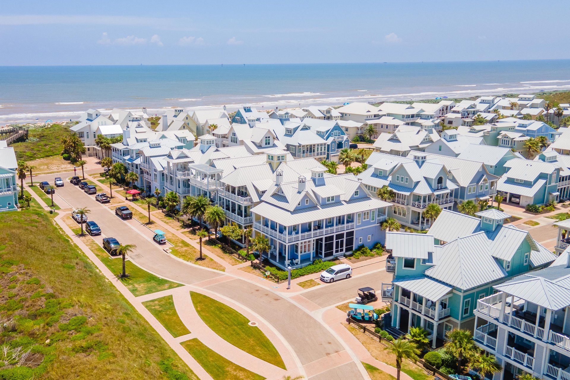 The Blue Crab, Aerial View of Community