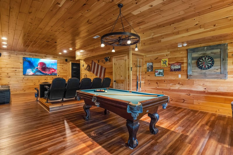 Pool TableTheater Room