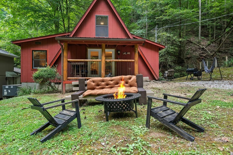 Front Entrance and Fire Pit