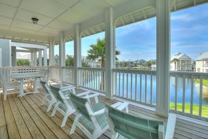 Lakeside Balcony, with Dining and Outdoor Grill