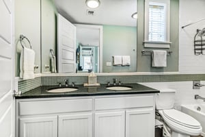 Double Vanity in Bathroom