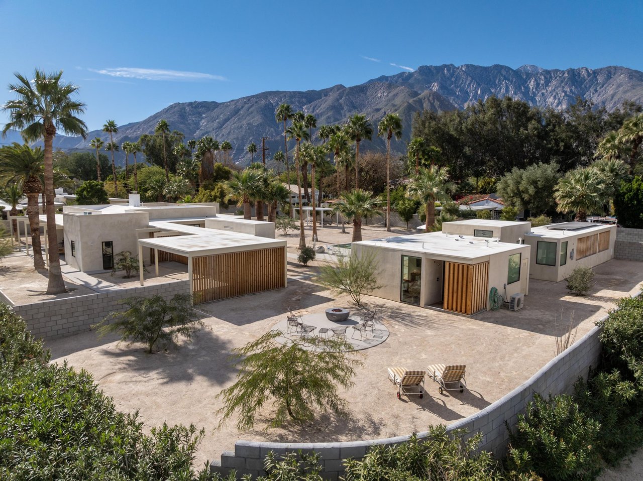 Striking mountain backdrop