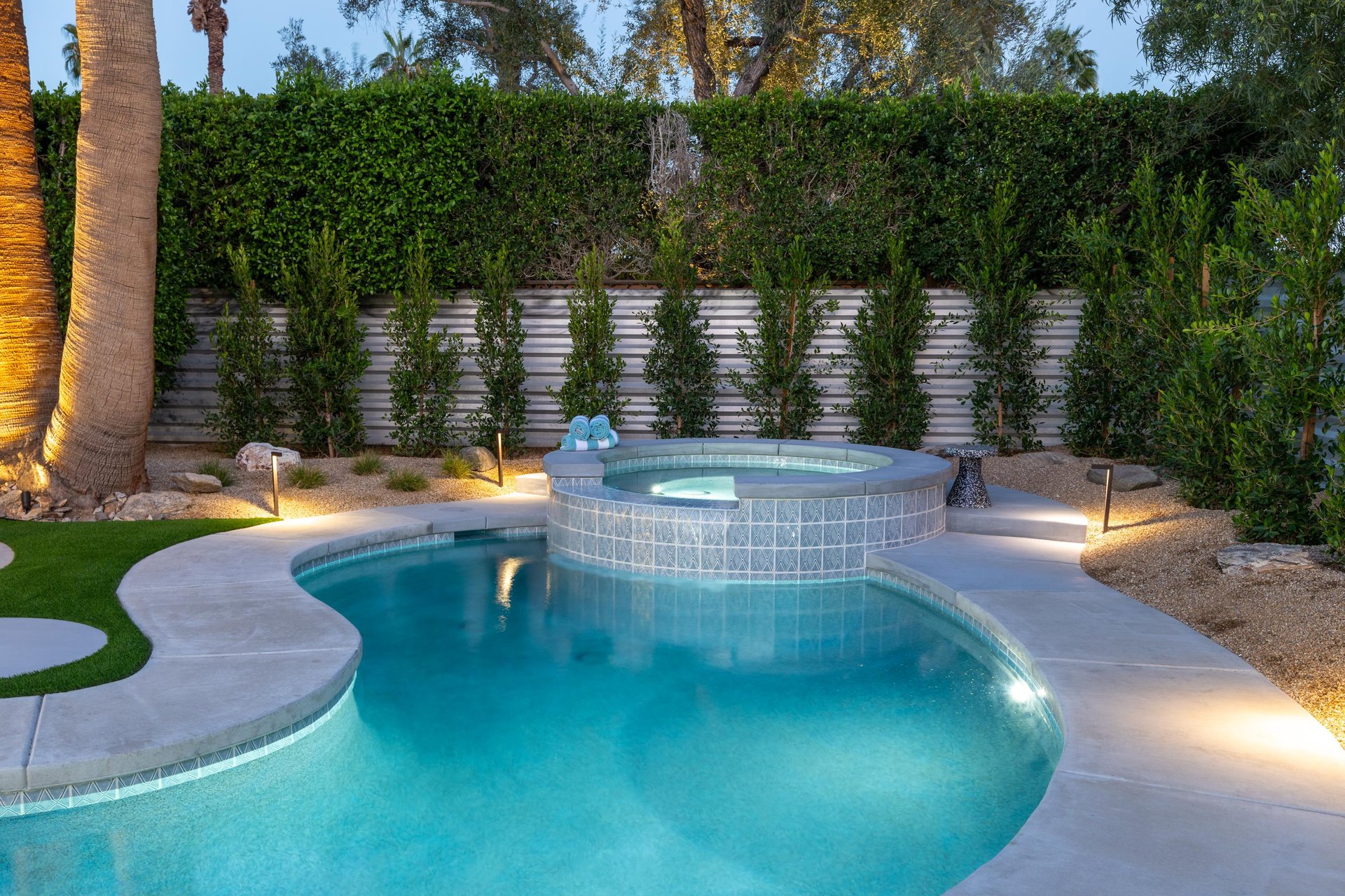 Time for an evening dip in the Spa