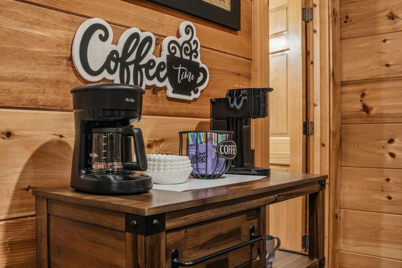 Start your mornings right with your own inroom coffee station, complete with everything you need to brew a fresh cup whenever you like.