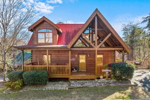 Exterior at Livin Simple, a 2 bedroom cabin rental located in Pigeon Forge