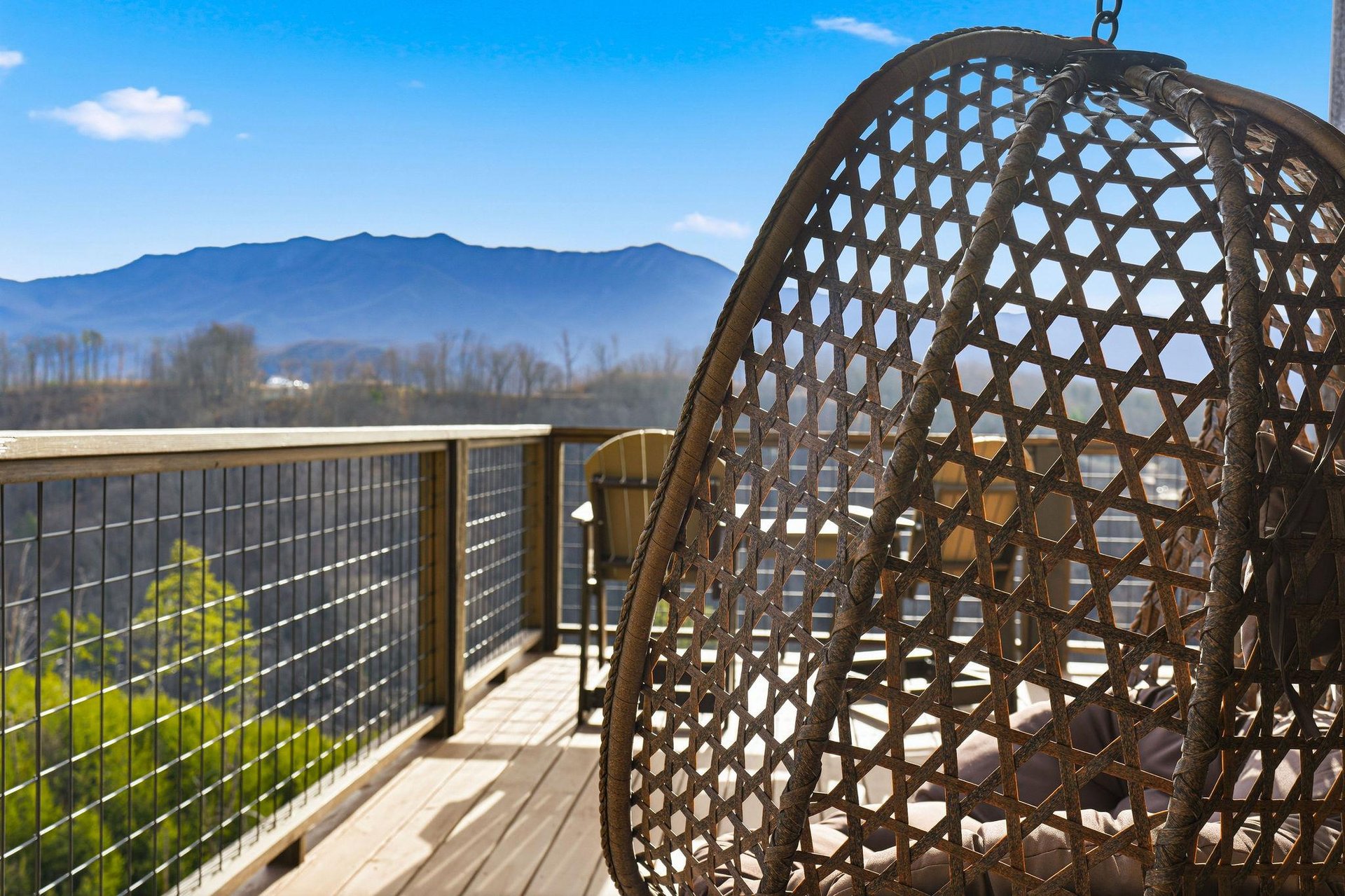 Relax in your private hanging chair as you soak in breathtaking mountain views from your terrace.