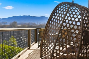 Relax in your private hanging chair as you soak in breathtaking mountain views from your terrace.