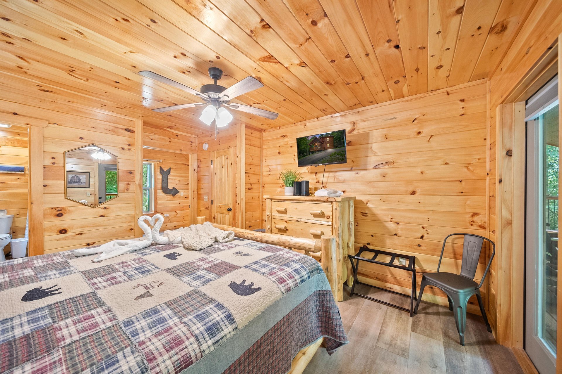 king bed