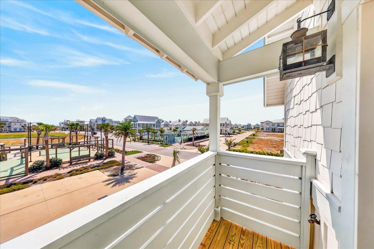 Balcony off secondary king suite.