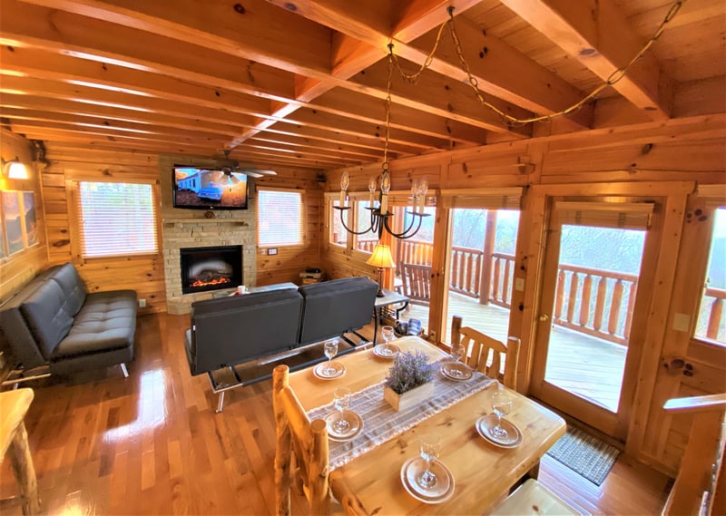at eagles sunrise a 2 bedroom cabin rental located in pigeon forge