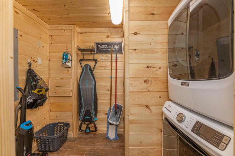 laundry room off of living room