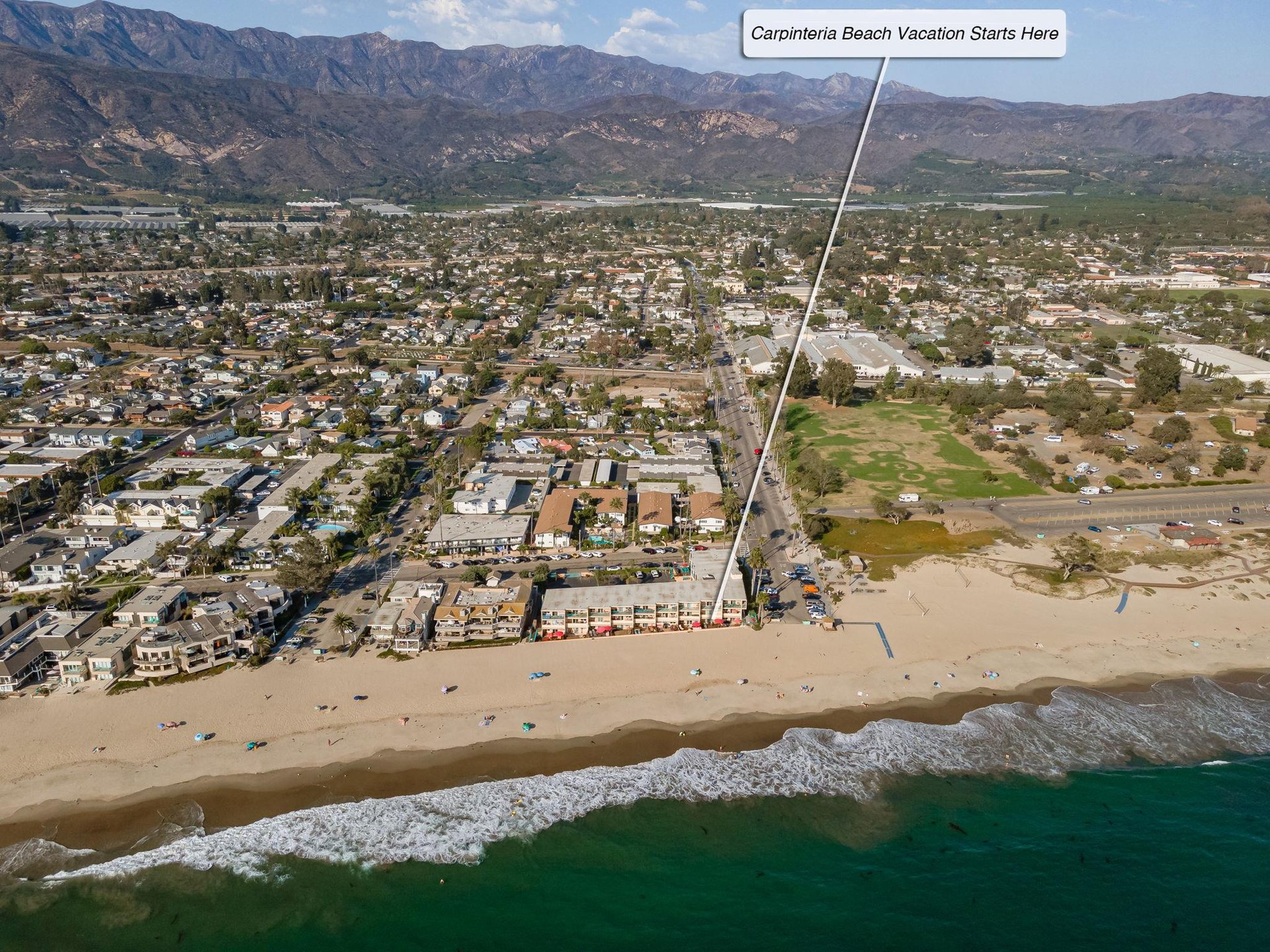 Front row at the beach Californias prestigious coastline.